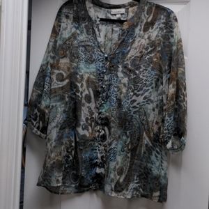 Dress Barn Animal Print Blouse